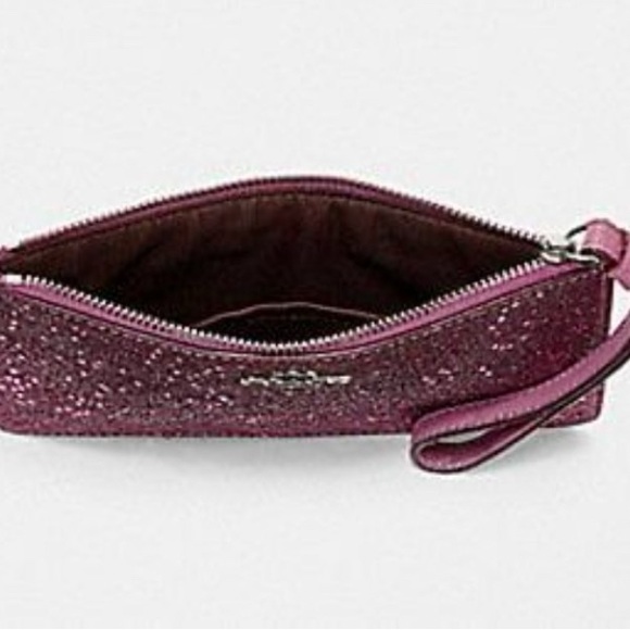 Brand NEW! Coach Starry Night  Sparkling Pink Wristlet - Picture 2 of 4